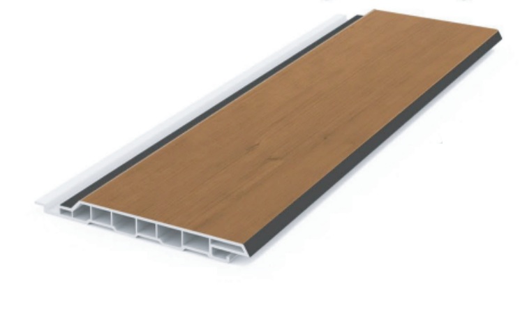 Single Lap PVC panel profile and surface