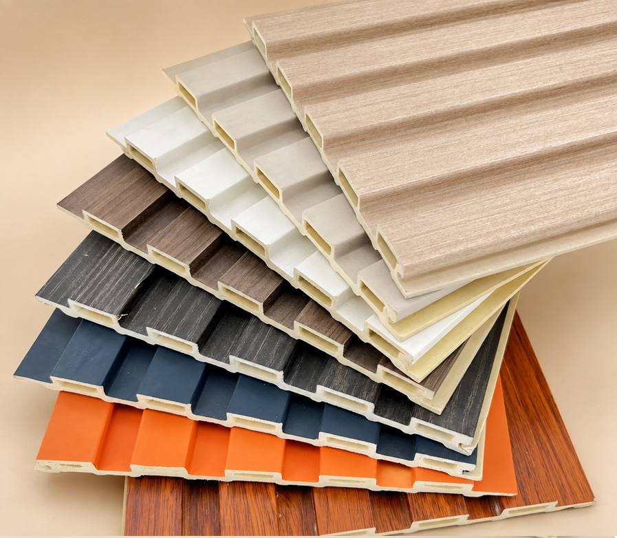 Narrow Fluted Profile Multi-colour WPC wall panel finish collection by Home Plus Materials